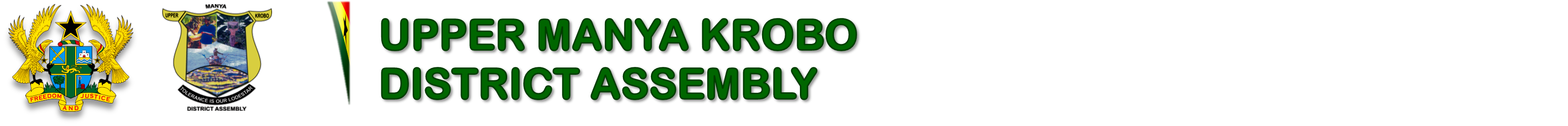 Upper Manya Krobo District Assembly Logo